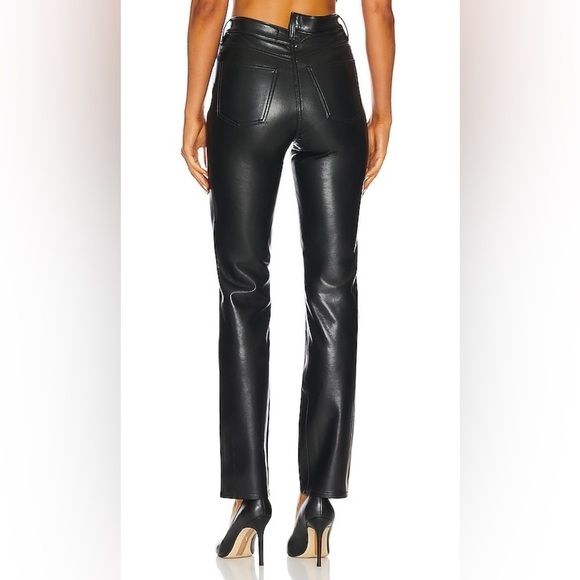 Agolde Criss Cross Recycled Leather Straight in Detox Size 29 - Picture 3 of 15